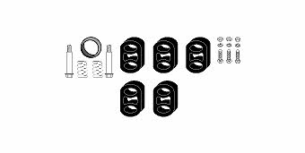 HJS Leistritz 82 14 1790 Mounting kit for exhaust system 82141790: Buy near me in Poland at 2407.PL - Good price!