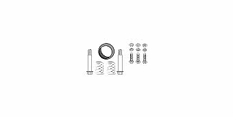 HJS Leistritz 82 14 1804 Mounting Kit, catalytic converter 82141804: Buy near me at 2407.PL in Poland at an Affordable price!