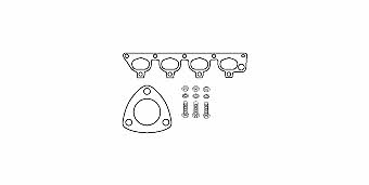 HJS Leistritz 82 14 1861 Mounting Kit, catalytic converter 82141861: Buy near me in Poland at 2407.PL - Good price!