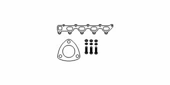 HJS Leistritz 82 14 1862 Mounting Kit, catalytic converter 82141862: Buy near me at 2407.PL in Poland at an Affordable price!