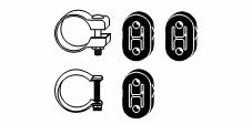 HJS Leistritz 82 23 4195 Комплект монтажный крепежей выхлопной системы 82234195: Отличная цена - Купить в Польше на 2407.PL!
