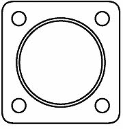 HJS Leistritz 83 13 2803 Exhaust pipe gasket 83132803: Buy near me in Poland at 2407.PL - Good price!