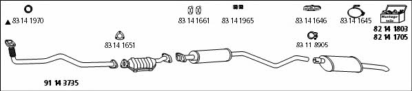  OP_1001 Exhaust system OP1001: Buy near me in Poland at 2407.PL - Good price!