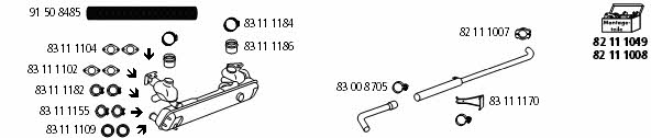  VW_1150 Система выпуска отработаных газов VW1150: Отличная цена - Купить в Польше на 2407.PL!