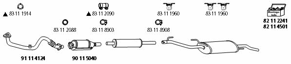 HJS Leistritz VW_336 Exhaust system VW336: Buy near me in Poland at 2407.PL - Good price!