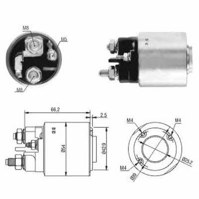 Hoffer 6646131 Solenoid switch, starter 6646131: Buy near me in Poland at 2407.PL - Good price!