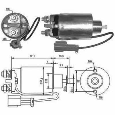 Hoffer 6646096 Solenoid switch, starter 6646096: Buy near me in Poland at 2407.PL - Good price!