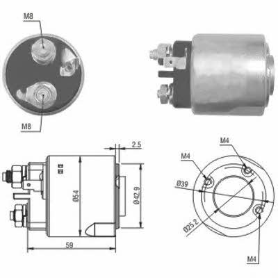 Hoffer 6646160 Solenoid switch, starter 6646160: Buy near me in Poland at 2407.PL - Good price!