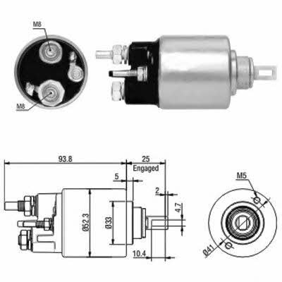 Hoffer 6646118 Solenoid switch, starter 6646118: Buy near me in Poland at 2407.PL - Good price!