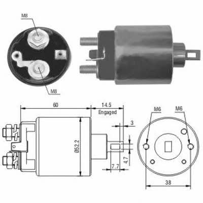 Hoffer 6646174 Solenoid switch, starter 6646174: Buy near me at 2407.PL in Poland at an Affordable price!