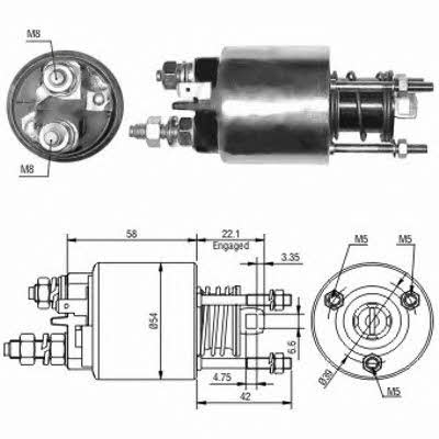 Hoffer 6646047 Solenoid switch, starter 6646047: Buy near me in Poland at 2407.PL - Good price!