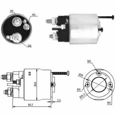 Hoffer 6646147 Solenoid switch, starter 6646147: Buy near me at 2407.PL in Poland at an Affordable price!