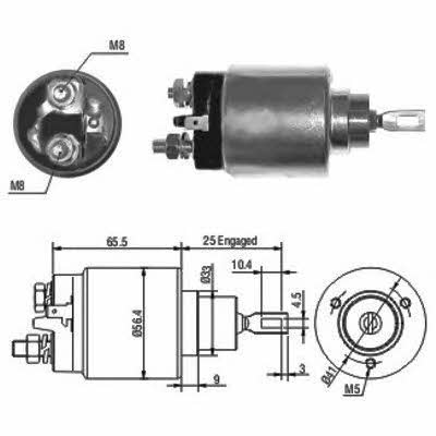 Hoffer 6646074 Solenoid switch, starter 6646074: Buy near me in Poland at 2407.PL - Good price!