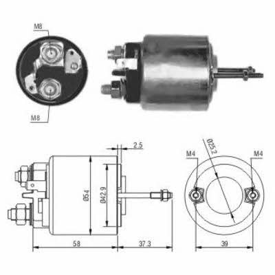 Hoffer 6646009 Solenoid switch, starter 6646009: Buy near me in Poland at 2407.PL - Good price!