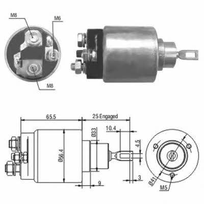 Hoffer 6646042 Solenoid switch, starter 6646042: Buy near me in Poland at 2407.PL - Good price!