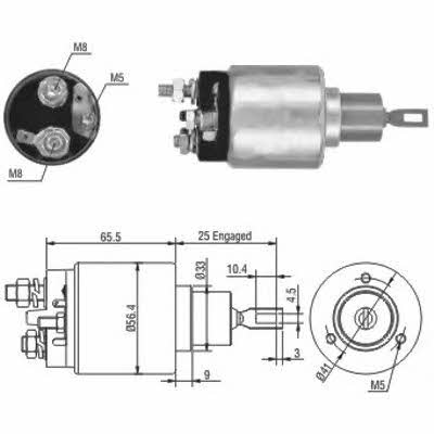 Hoffer 6646103 Solenoid switch, starter 6646103: Buy near me in Poland at 2407.PL - Good price!