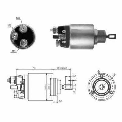 Hoffer 6646061 Solenoid switch, starter 6646061: Buy near me in Poland at 2407.PL - Good price!