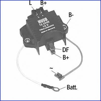 Huco 130345 Regulator napięcia alternatora 130345: Dobra cena w Polsce na 2407.PL - Kup Teraz!