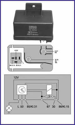Huco 132050 Glow plug relay 132050: Buy near me at 2407.PL in Poland at an Affordable price!