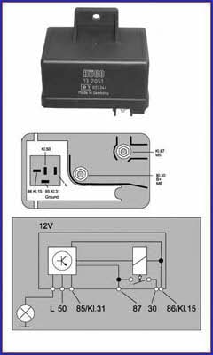 Huco 132051 Glow plug relay 132051: Buy near me at 2407.PL in Poland at an Affordable price!