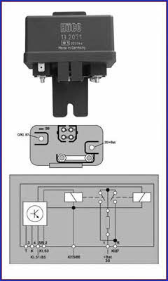 Huco 132071 Glow plug relay 132071: Buy near me at 2407.PL in Poland at an Affordable price!