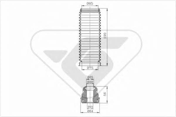 Hutchinson KP005 Faltenbalg und Stoßdämpfer für 1 Stoßdämpfer KP005: Kaufen Sie zu einem guten Preis in Polen bei 2407.PL!