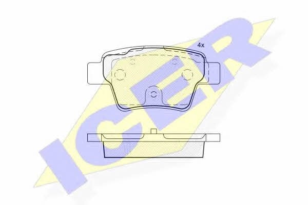 Icer 181765 Brake Pad Set, disc brake 181765: Buy near me in Poland at 2407.PL - Good price!