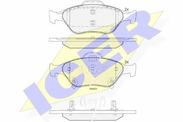 Icer 181877 Brake Pad Set, disc brake 181877: Buy near me in Poland at 2407.PL - Good price!