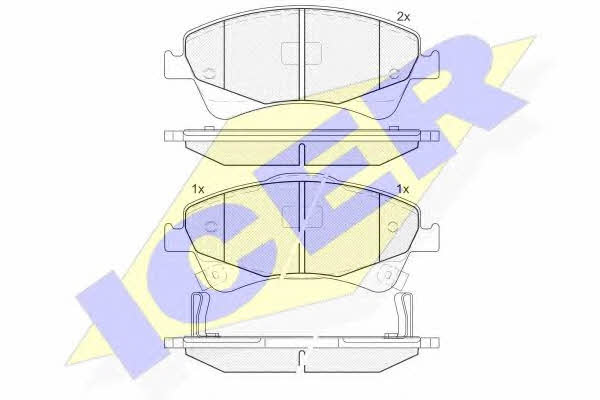 Icer 181892 Тормозные колодки дисковые, комплект 181892: Отличная цена - Купить в Польше на 2407.PL!