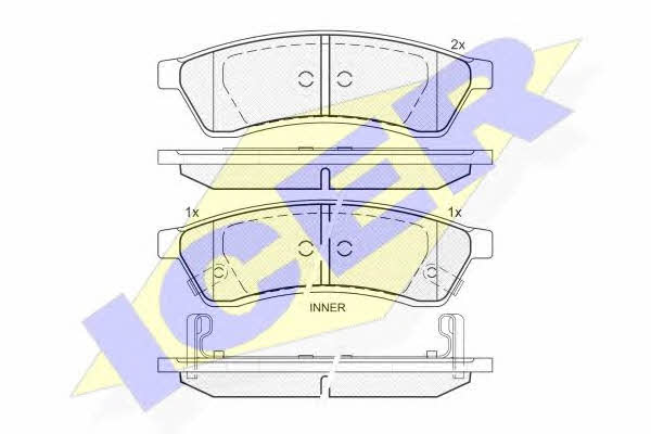 Icer 181930 Brake Pad Set, disc brake 181930: Buy near me in Poland at 2407.PL - Good price!