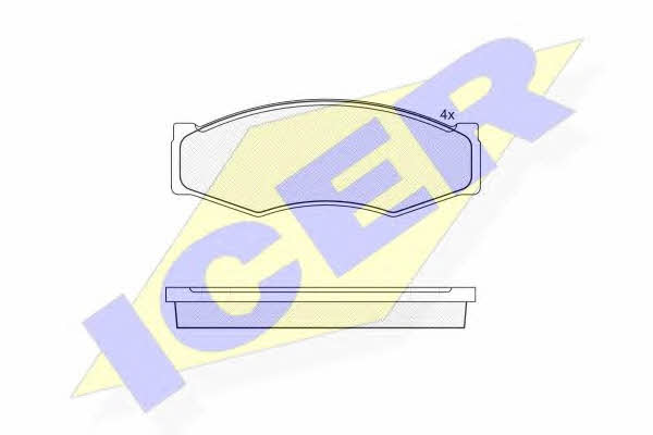 Icer 140526 Brake Pad Set, disc brake 140526: Buy near me in Poland at 2407.PL - Good price!