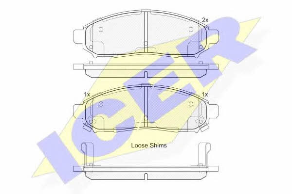 Icer 182003-200 Brake Pad Set, disc brake 182003200: Buy near me in Poland at 2407.PL - Good price!