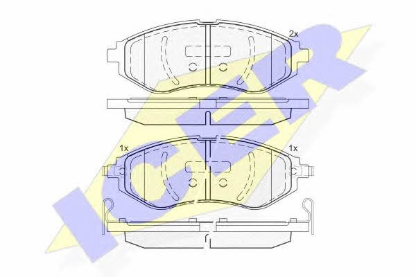 Icer 182040 Brake Pad Set, disc brake 182040: Buy near me in Poland at 2407.PL - Good price!