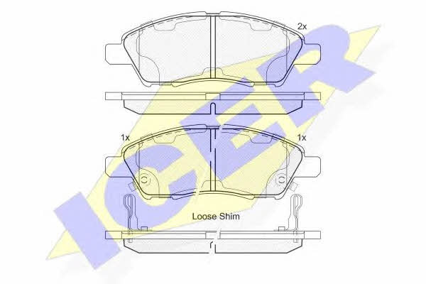 Icer 182073 Brake Pad Set, disc brake 182073: Buy near me in Poland at 2407.PL - Good price!