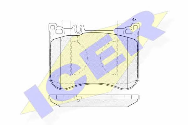 Icer 182080 Brake Pad Set, disc brake 182080: Buy near me in Poland at 2407.PL - Good price!