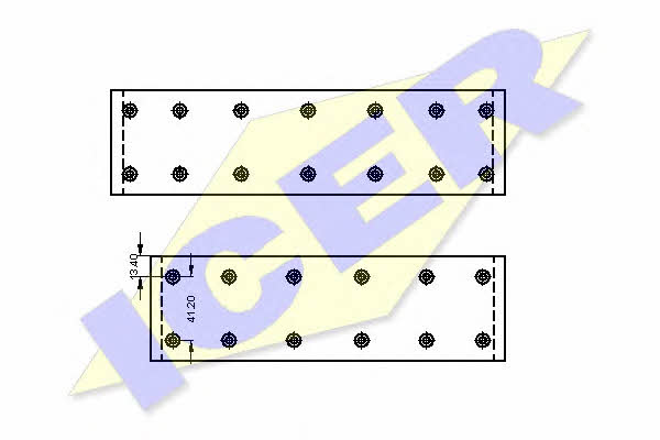 Icer 21 5349 00 Brake lining set 21534900: Buy near me in Poland at 2407.PL - Good price!