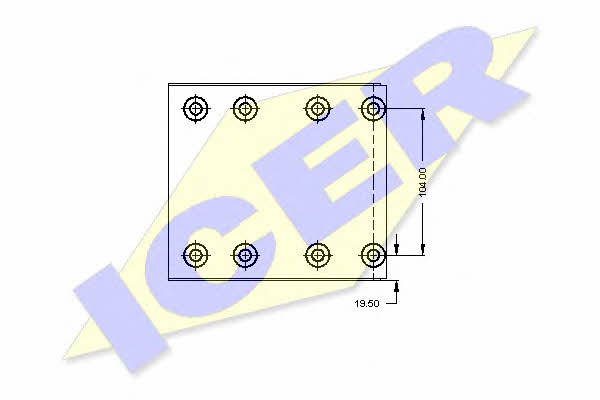 Icer 21 7017 00 Brake lining set 21701700: Buy near me in Poland at 2407.PL - Good price!