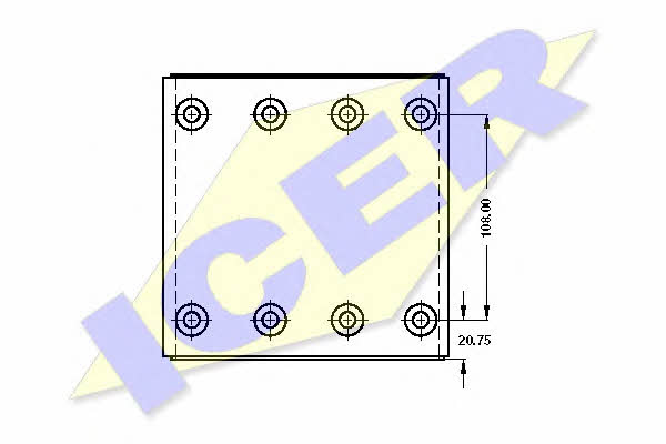 Icer 21 7988 00 Brake lining set 21798800: Buy near me in Poland at 2407.PL - Good price!