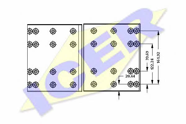 Icer 21 8340 00 Brake lining set 21834000: Buy near me in Poland at 2407.PL - Good price!