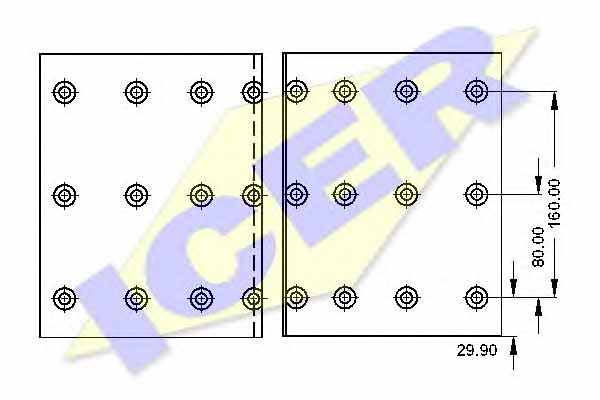 Icer 21 9847 00 Brake lining set 21984700: Buy near me in Poland at 2407.PL - Good price!