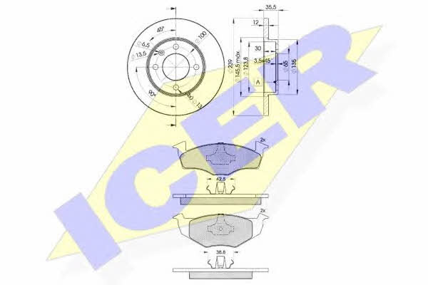 Icer 31178-3300 Tarcze hamulcowe z klockami, komplet 311783300: Dobra cena w Polsce na 2407.PL - Kup Teraz!