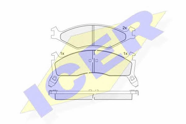 Icer 141270 Brake Pad Set, disc brake 141270: Buy near me in Poland at 2407.PL - Good price!