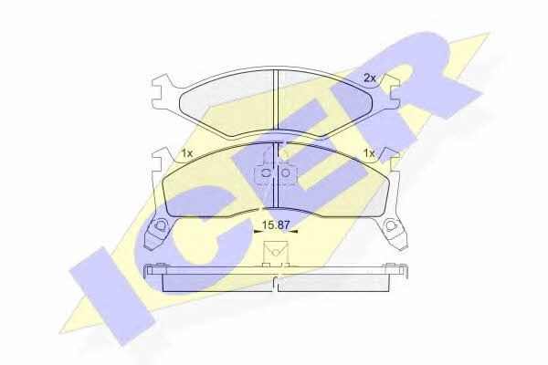 Icer 141270-205 Brake Pad Set, disc brake 141270205: Buy near me in Poland at 2407.PL - Good price!