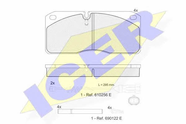 Icer 151078-117 Brake Pad Set, disc brake 151078117: Buy near me in Poland at 2407.PL - Good price!