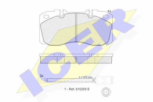 Icer 151161-116 Brake Pad Set, disc brake 151161116: Buy near me at 2407.PL in Poland at an Affordable price!