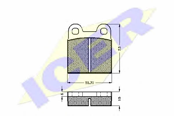 Icer 180086 Brake Pad Set, disc brake 180086: Buy near me in Poland at 2407.PL - Good price!