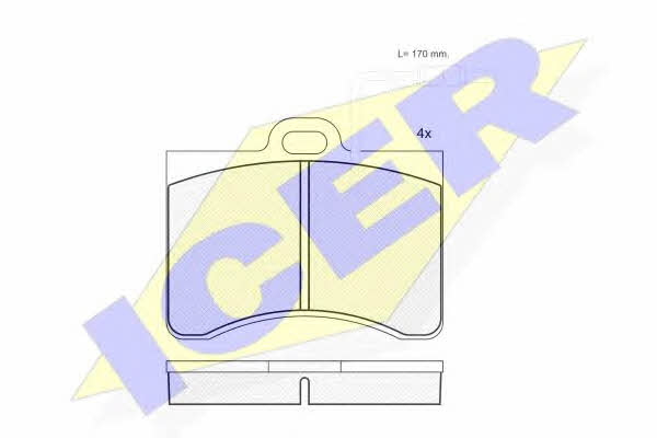 Icer 180175 Brake Pad Set, disc brake 180175: Buy near me in Poland at 2407.PL - Good price!