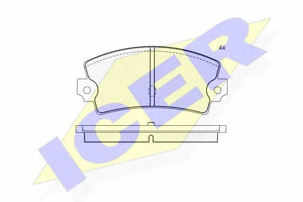 Icer 180212 Brake Pad Set, disc brake 180212: Buy near me in Poland at 2407.PL - Good price!