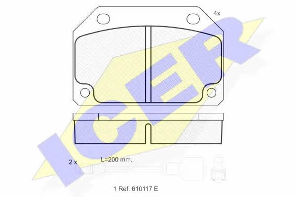 Icer 180387 Brake Pad Set, disc brake 180387: Buy near me in Poland at 2407.PL - Good price!