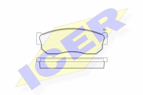 Icer 180409 Brake Pad Set, disc brake 180409: Buy near me at 2407.PL in Poland at an Affordable price!